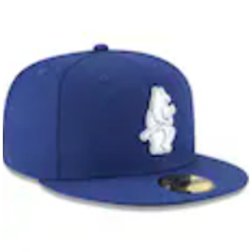NWT New Era 59FIFTY Chicago Cubs Cooperstown Wool Fitted Hat Royal Blue